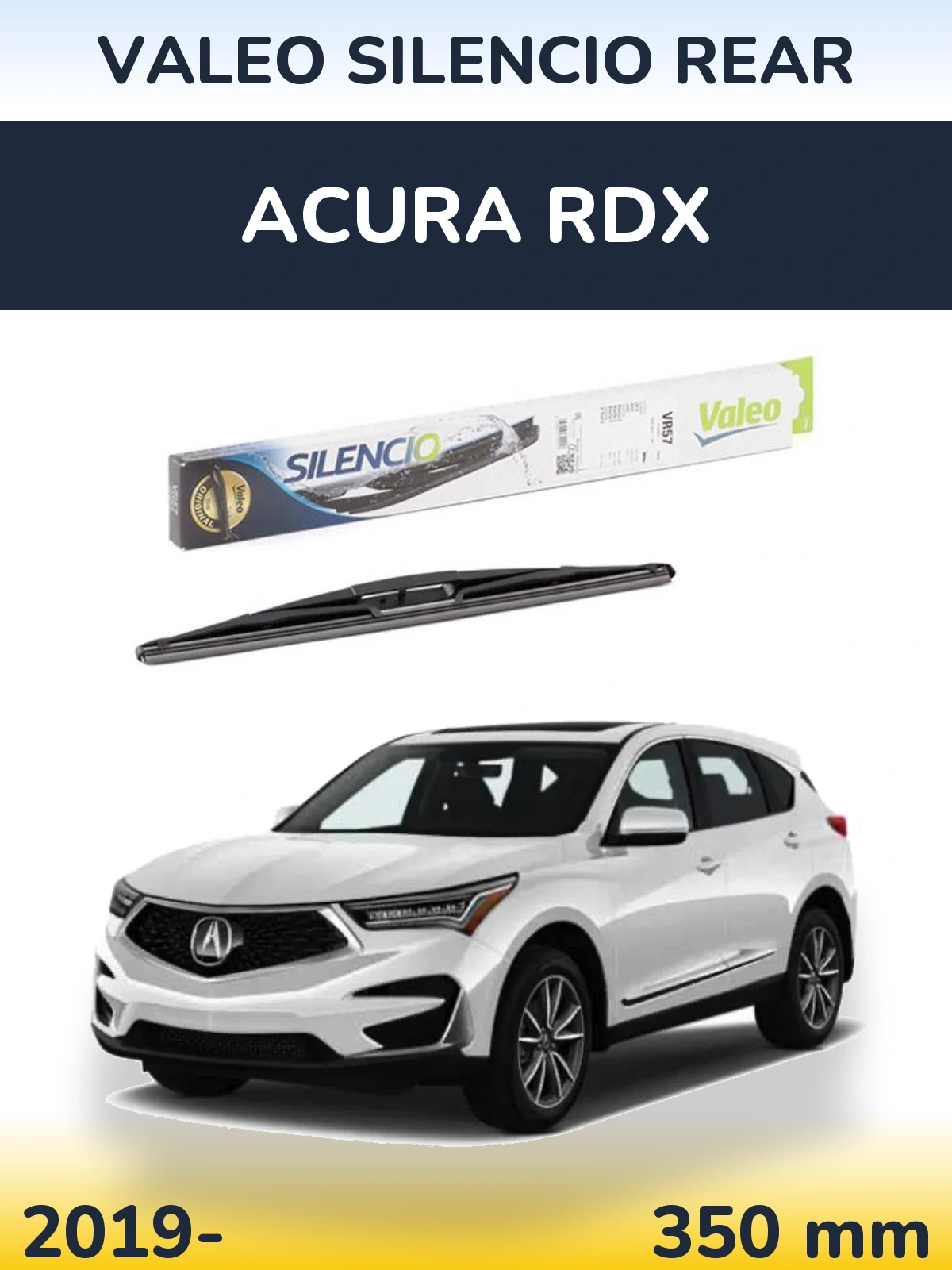 Задня щітка Valeo Silencio Rear 345 мм для Acura RDX 2019-2026