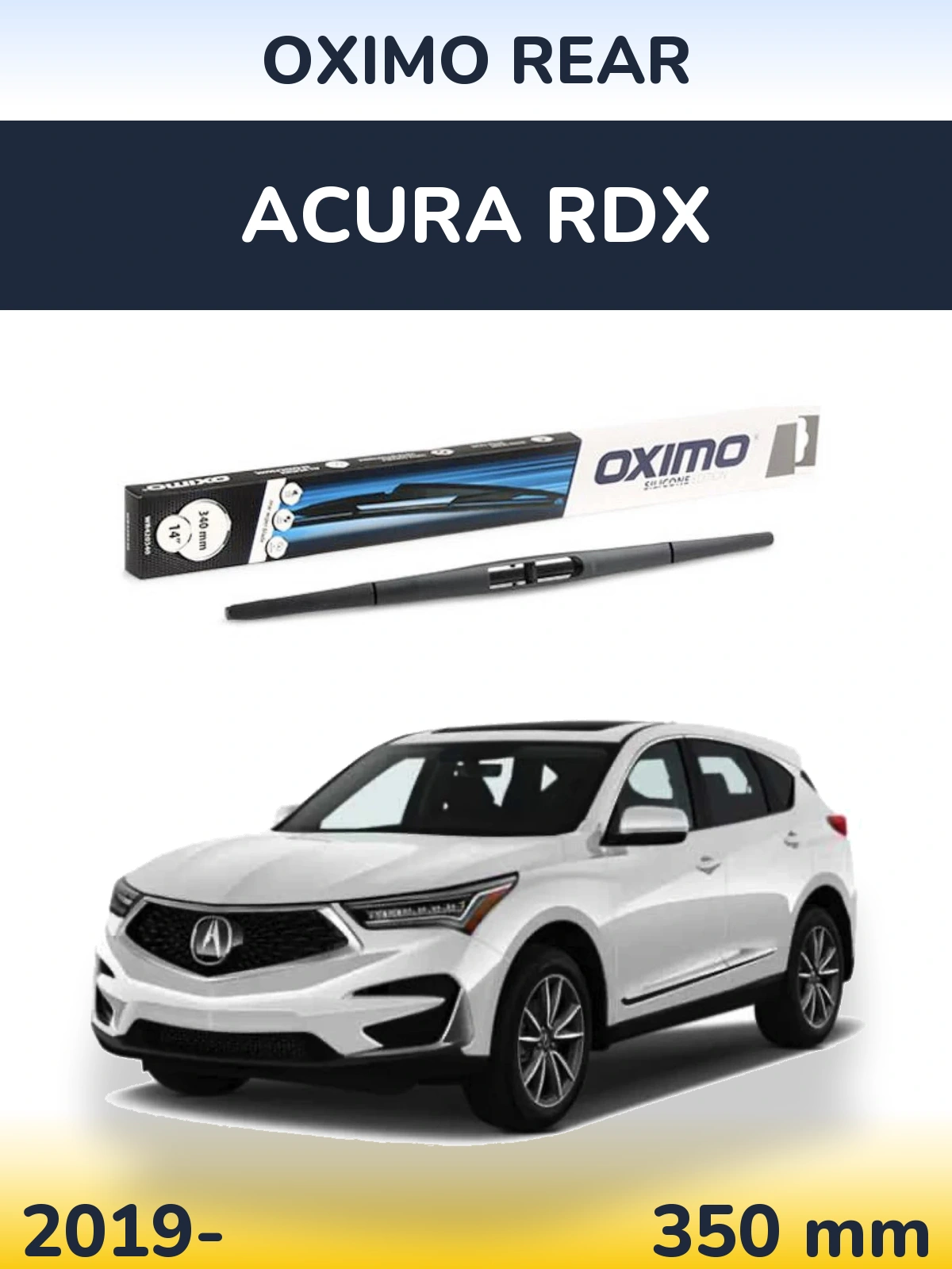 Rear wiper blade Oximo Rear 350 mm for Acura RDX 2019-2026