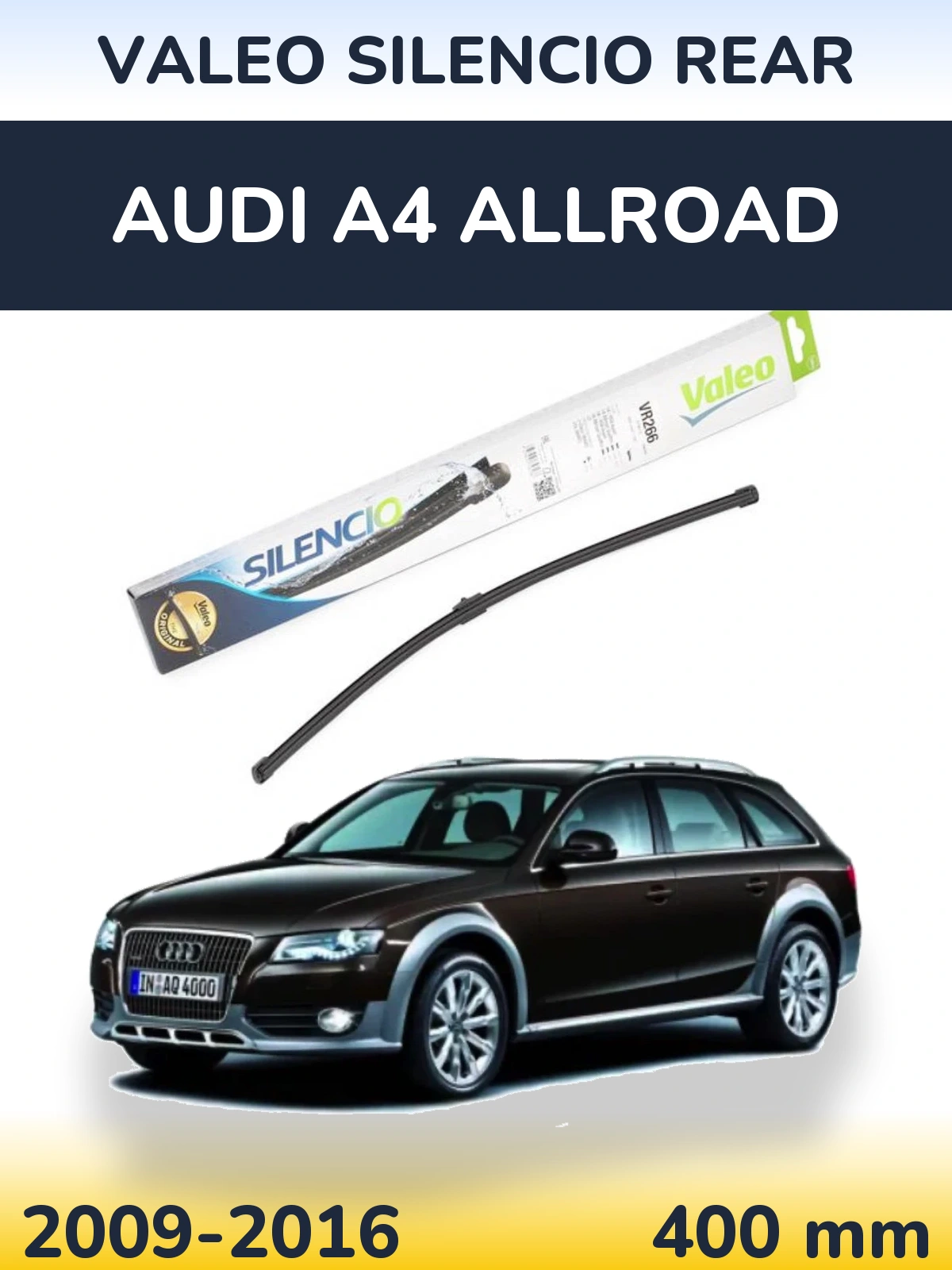Задня щітка Valeo Silencio Rear 400 мм для Audi A4 Allroad 2009-2016
