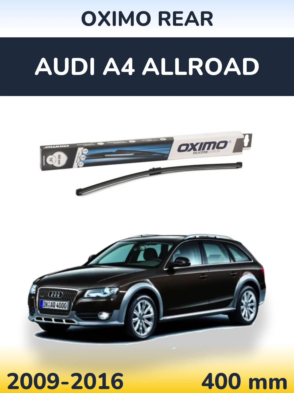 Rear wiper blade Oximo Rear 400 mm for Audi A4 Allroad 2009-2016