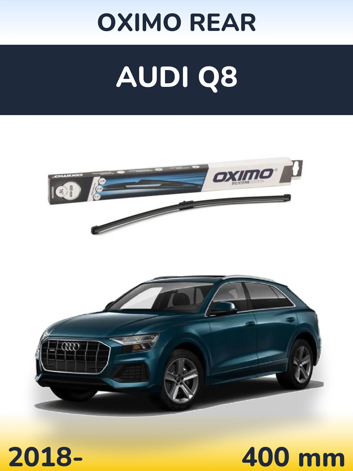 Задний дворник Oximo Rear 400 мм для Audi Q8 2018-2026