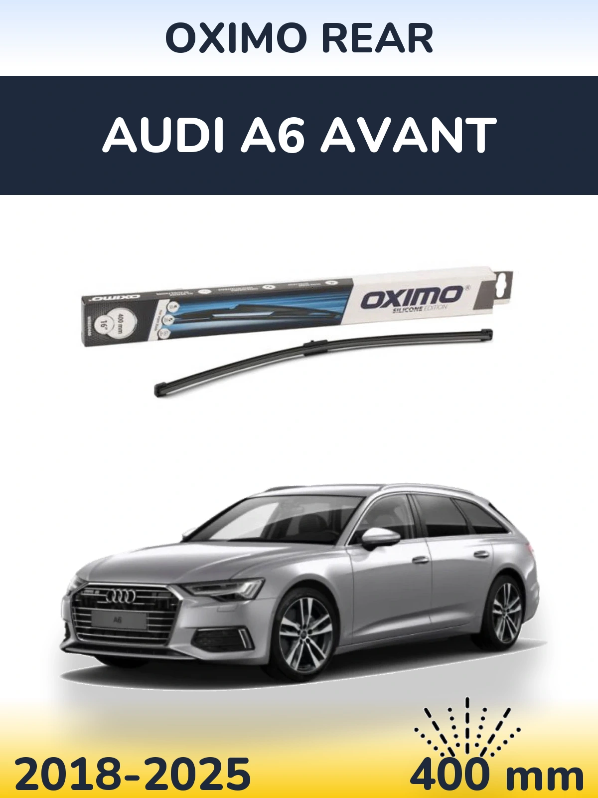 Tylna wycieraczka Oximo Rear 400 mm do Audi A6 Avant 2018-2025
