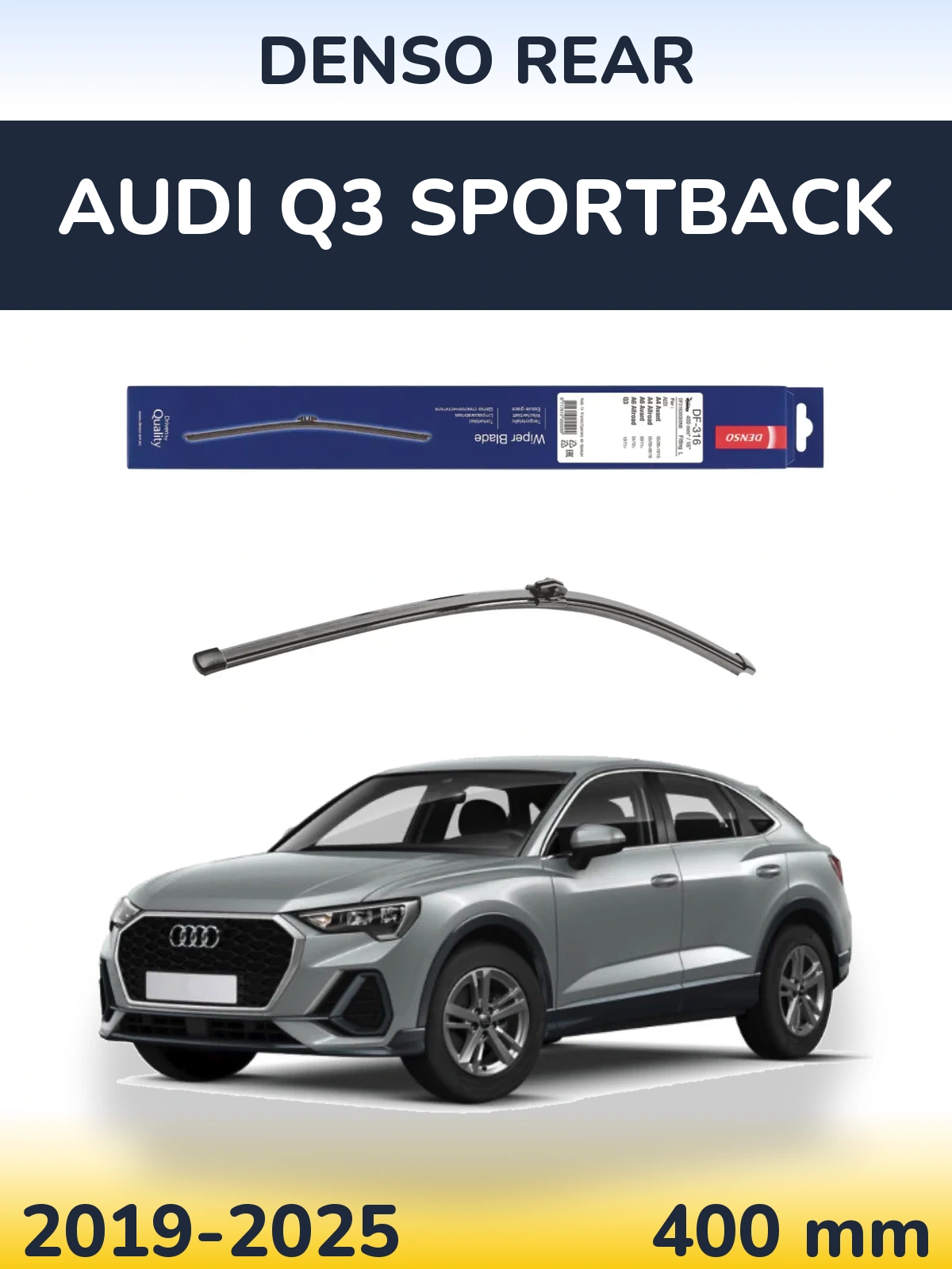 Задний дворник Denso Rear 400 мм для Audi Q3 Sportback 2019-2025