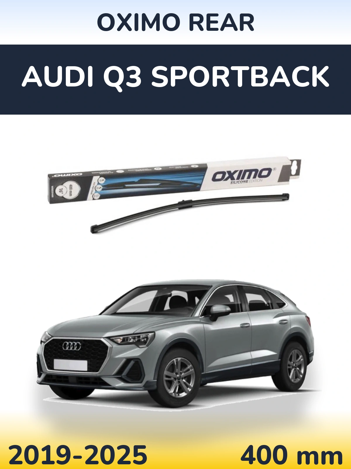 Rear wiper blade Oximo Rear 400 mm for Audi Q3 Sportback 2019-2025