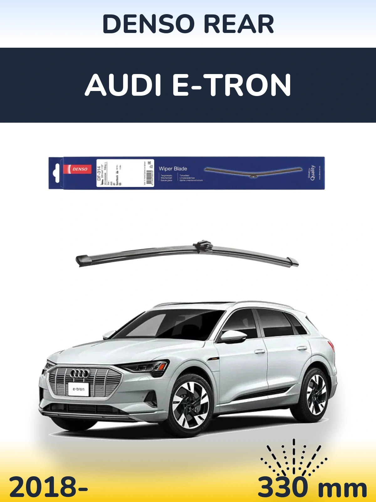 Tylna wycieraczka Denso Rear 320 mm do Audi e-tron 2018-2026