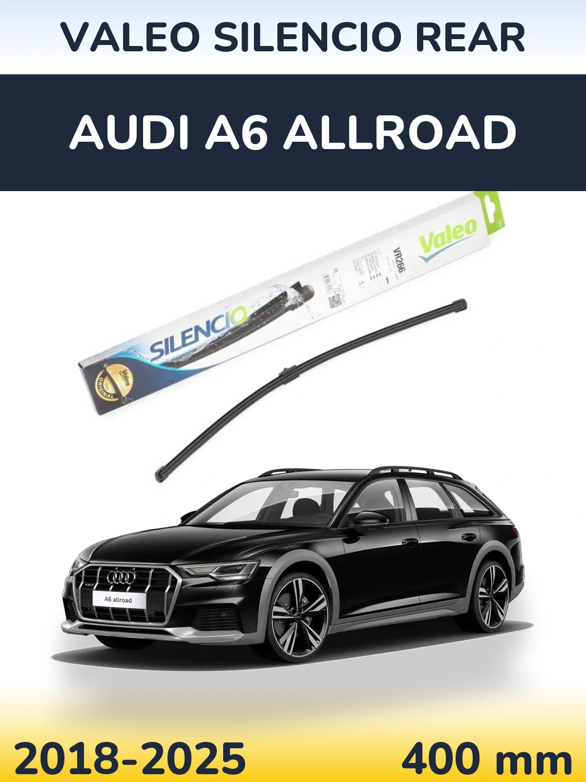 Задний дворник Valeo Silencio Rear 400 мм для Audi A6 Allroad 2018-2025