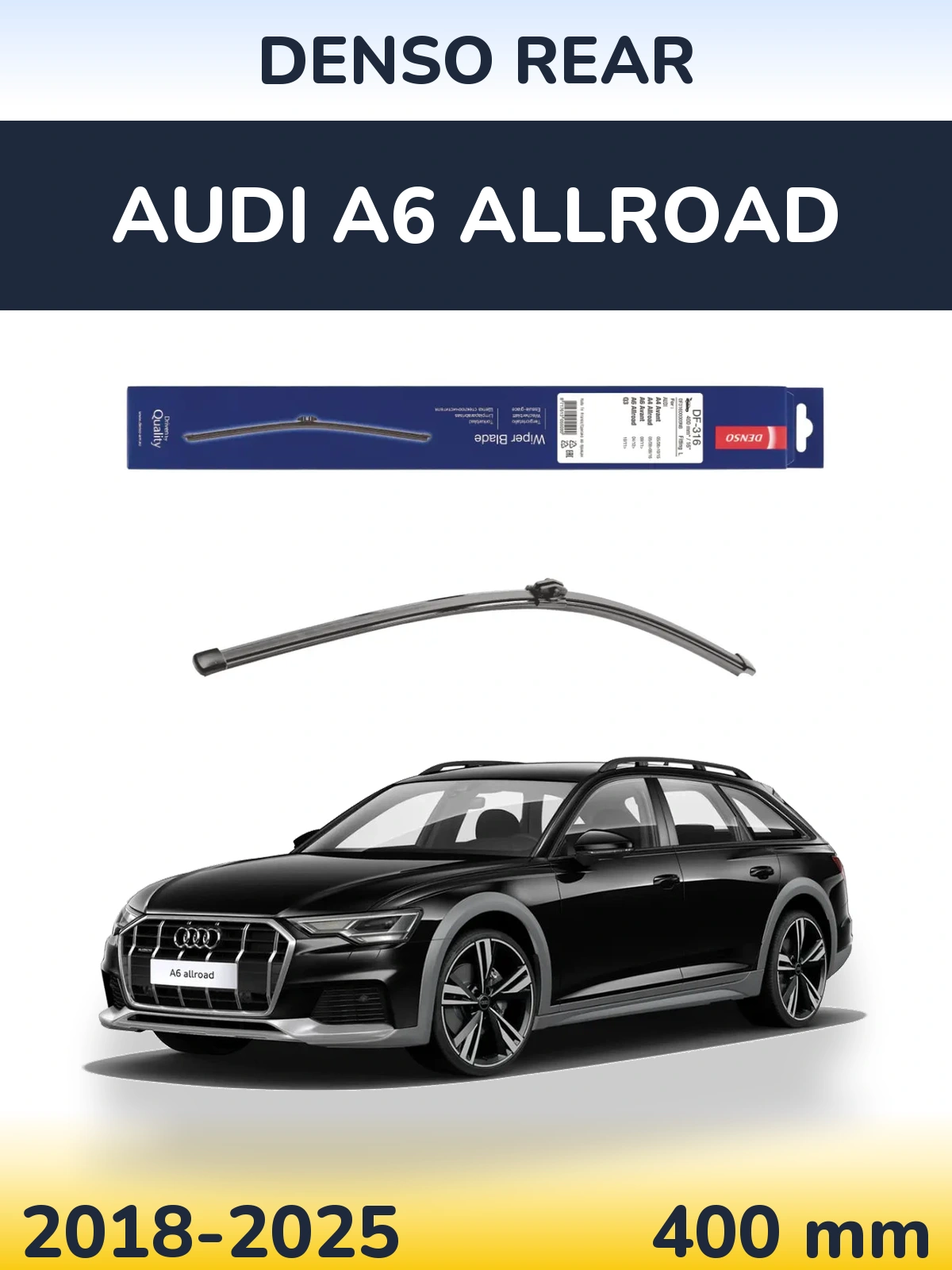Задний дворник Denso Rear 400 мм для Audi A6 Allroad 2018-2025