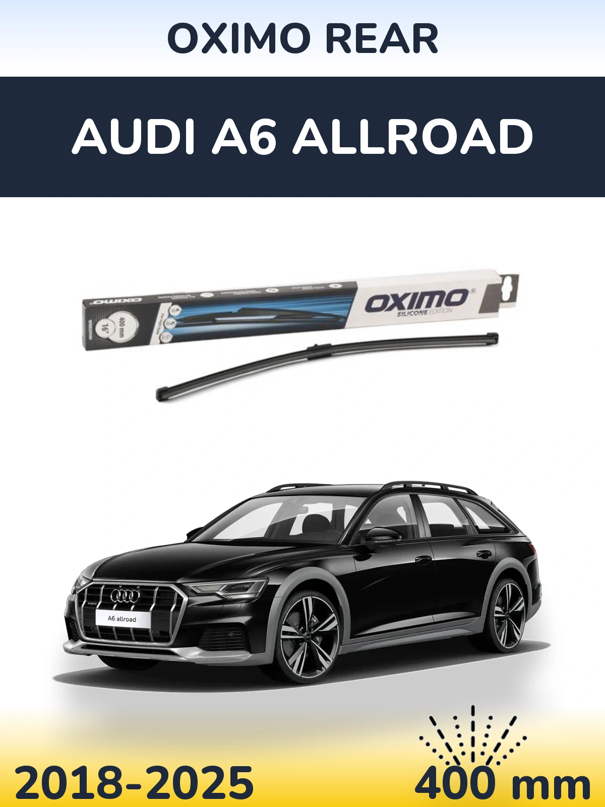 Tylna wycieraczka Oximo Rear 400 mm do Audi A6 Allroad 2018-2025