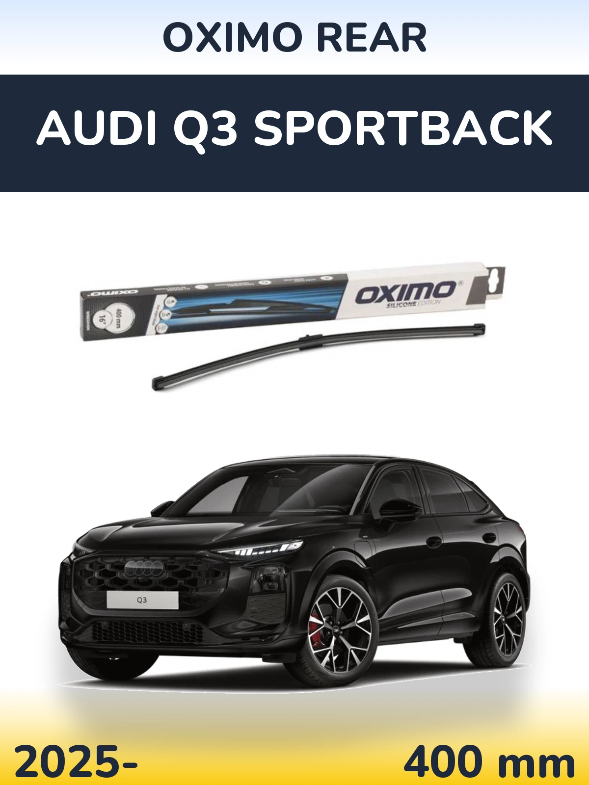 Rear wiper blade Oximo Rear 400 mm for Audi Q3 Sportback 2025-2026