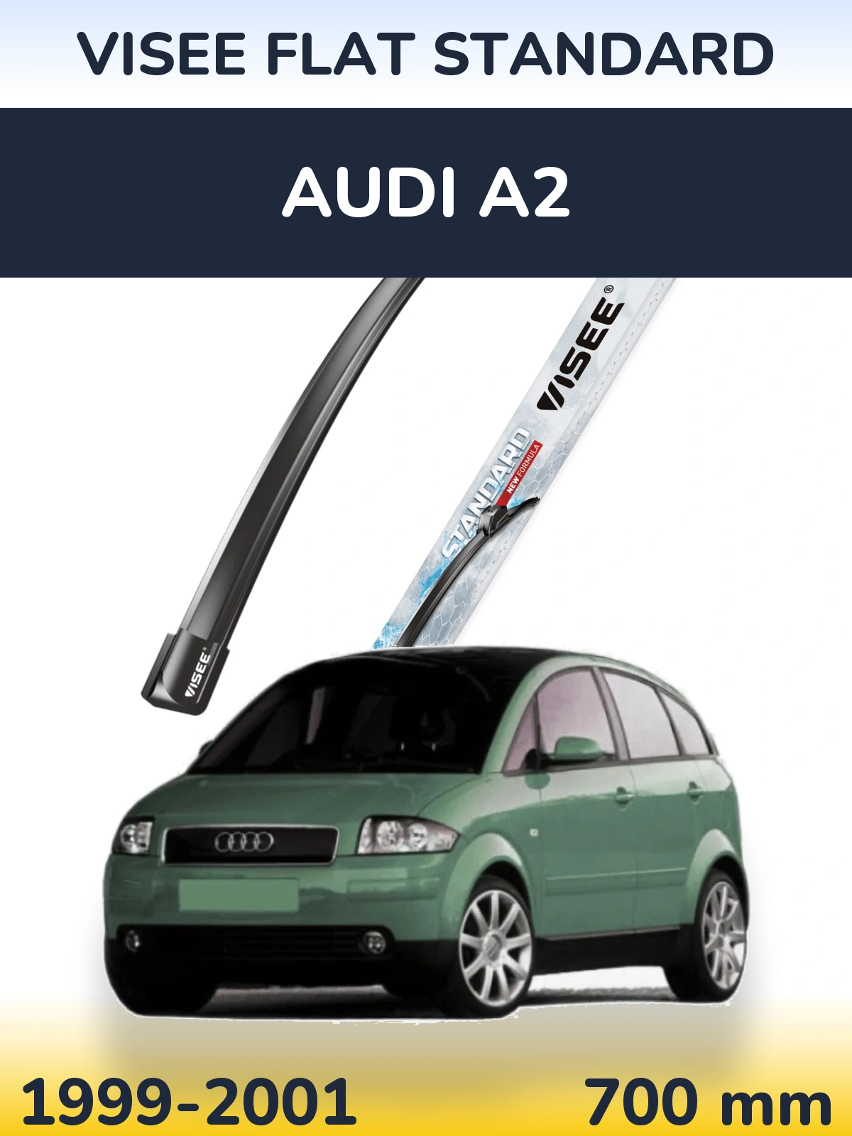 Передний дворник VISEE FLAT STANDARD 700 мм для Audi A2 1999-2001