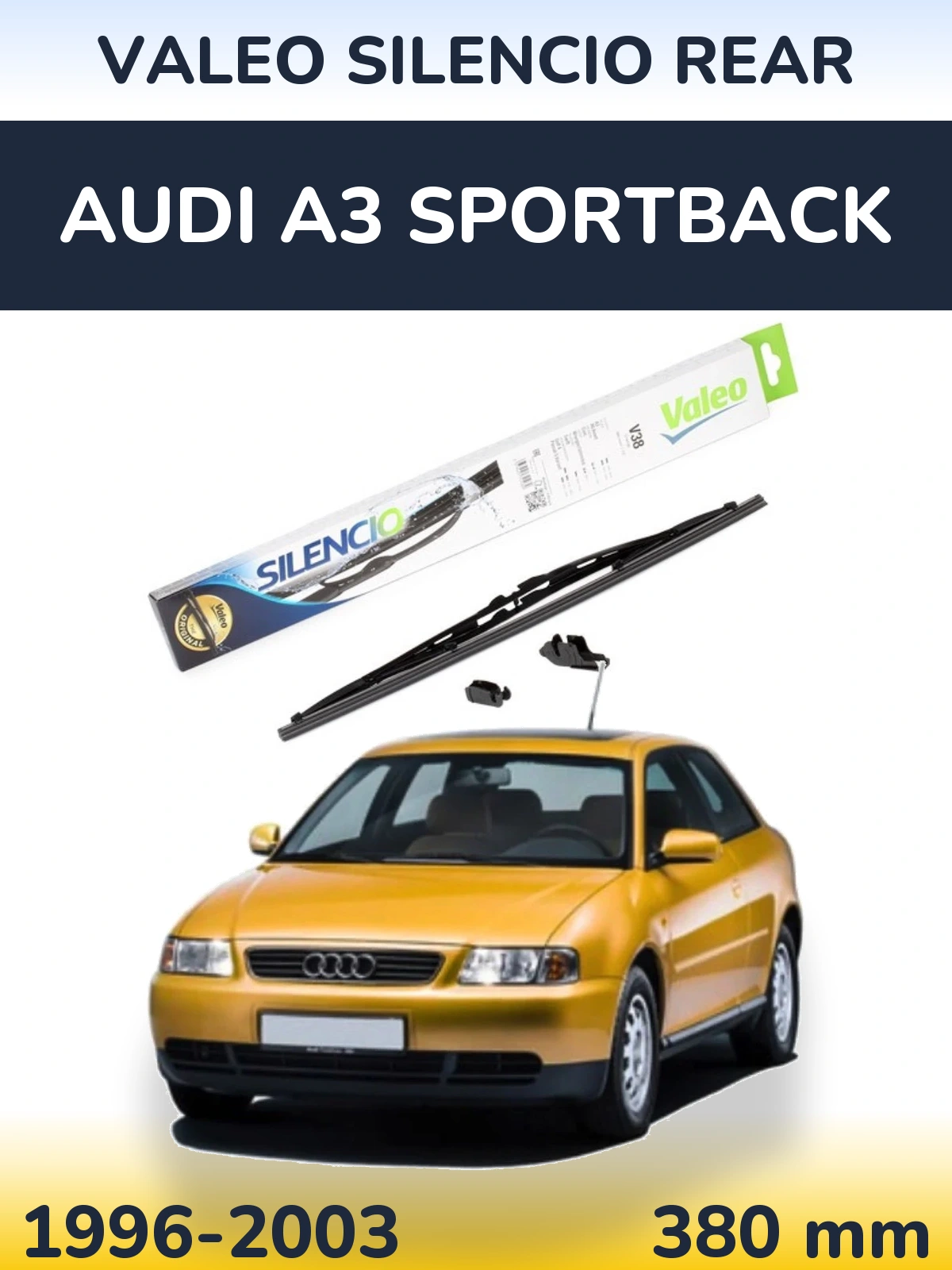 Tylna wycieraczka Valeo Silencio Rear 380 mm do Audi A3 Sportback 1996-2003
