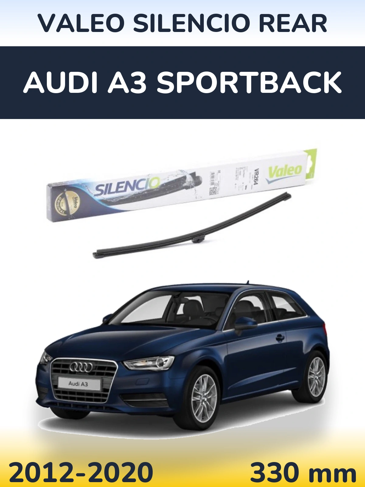 Tylna wycieraczka Valeo Silencio Rear 320 mm do Audi A3 Sportback 2012-2020