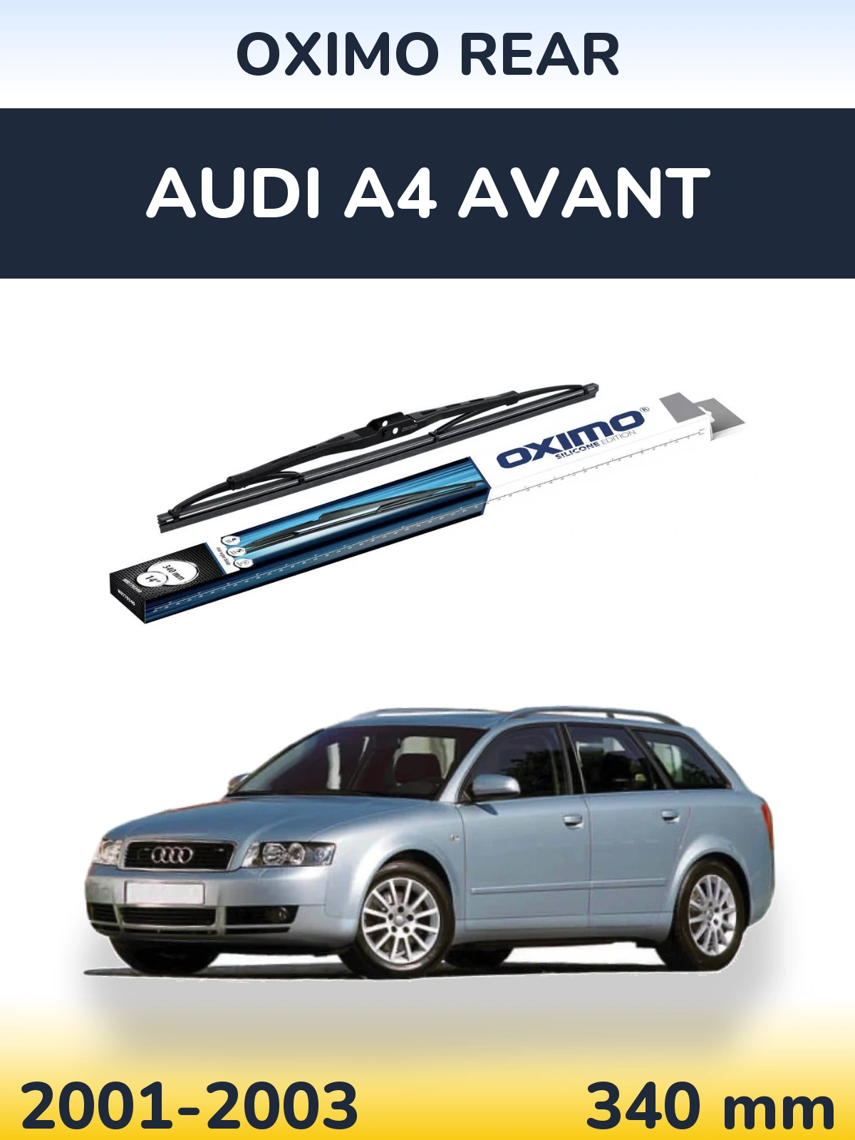 Задний дворник Oximo Rear 340 мм для Audi A4 Avant 2001-2003