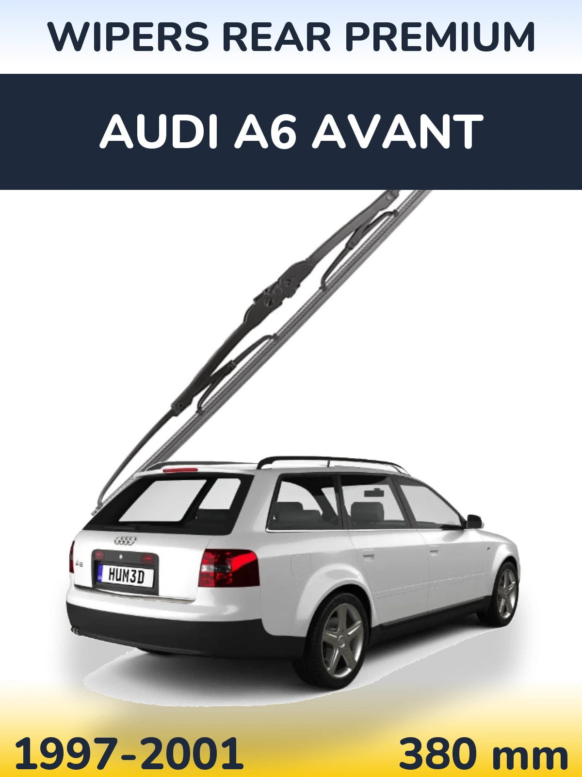 Tylna wycieraczka WIPERS REAR PREMIUM 380 mm do Audi A6 Avant 1997-2001