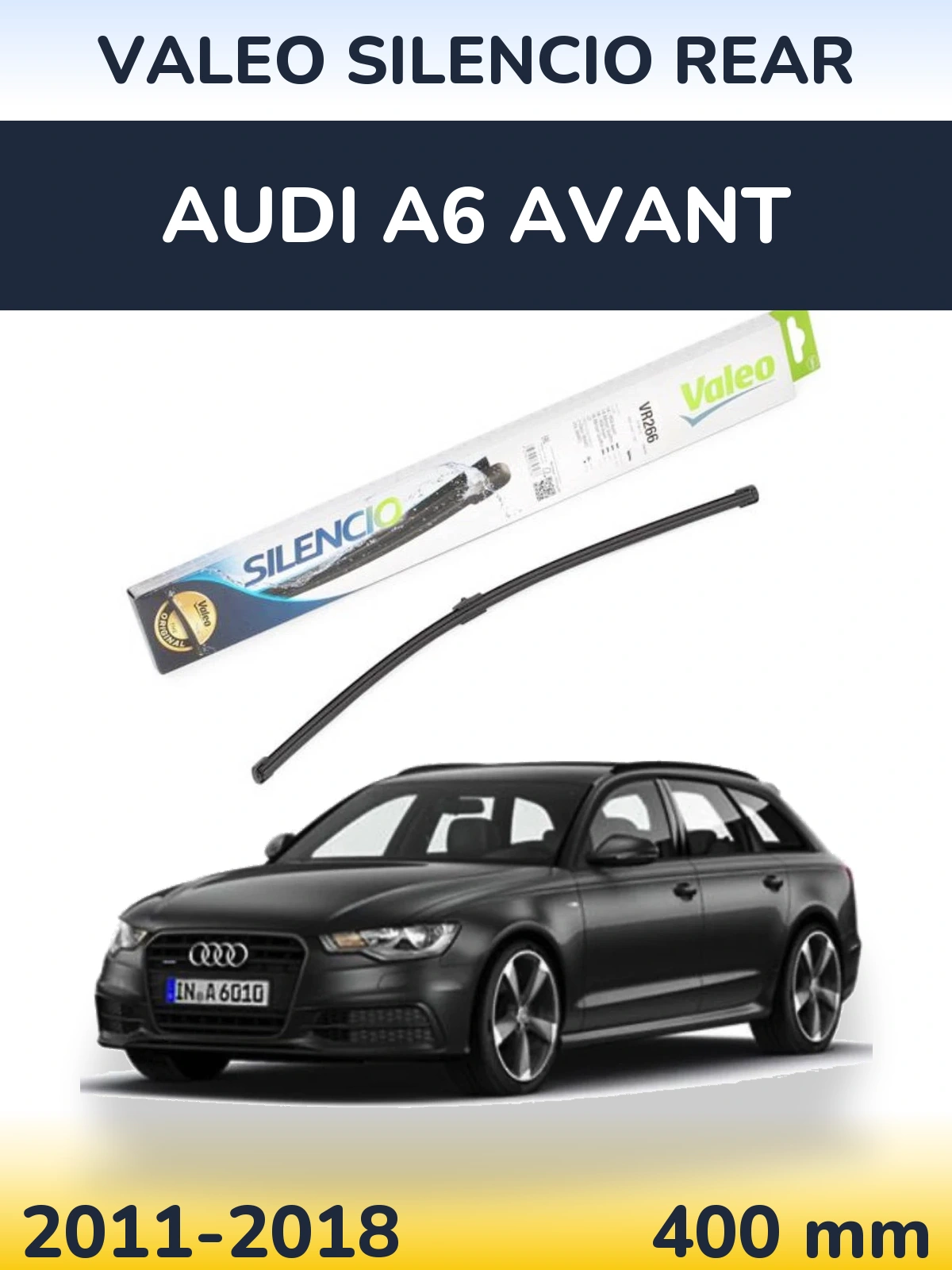 Задня щітка Valeo Silencio Rear 400 мм для Audi A6 Avant 2011-2018