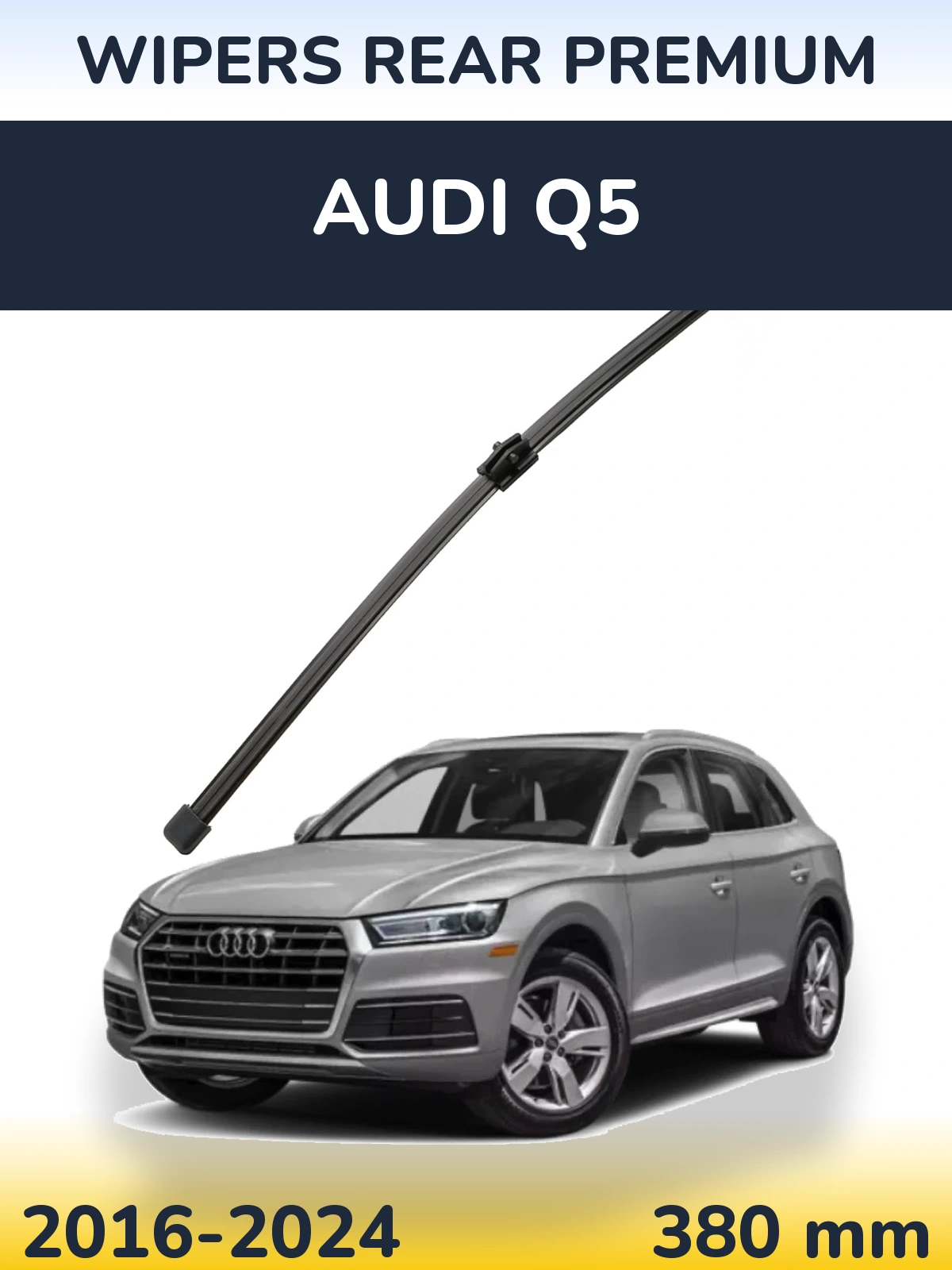 Rear wiper blade WIPERS REAR PREMIUM 380 mm for Audi Q5 2016-2024