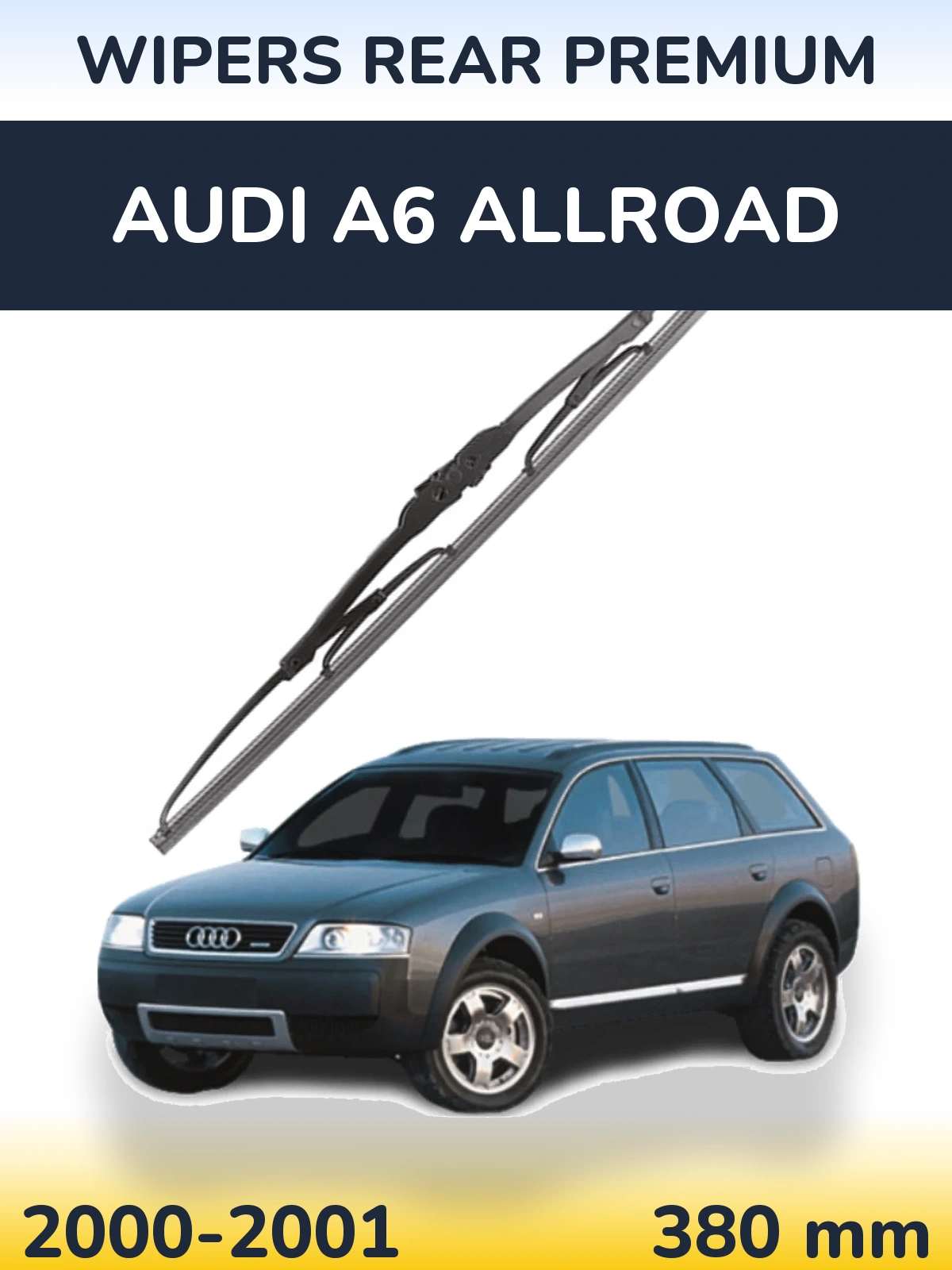 Задня щітка WIPERS REAR PREMIUM 380 мм для Audi A6 Allroad 2000-2001