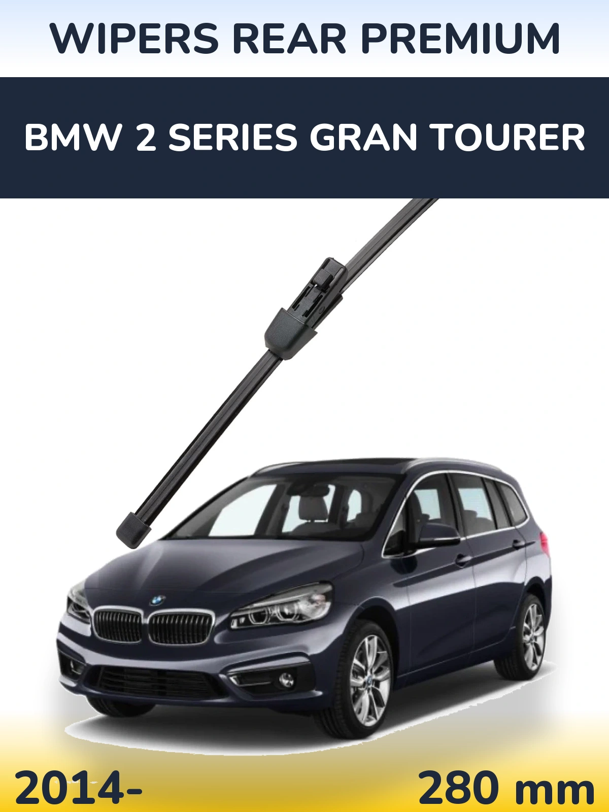Tylna wycieraczka WIPERS REAR PREMIUM 280 mm do BMW Seria 2 Gran Tourer 2014-2026