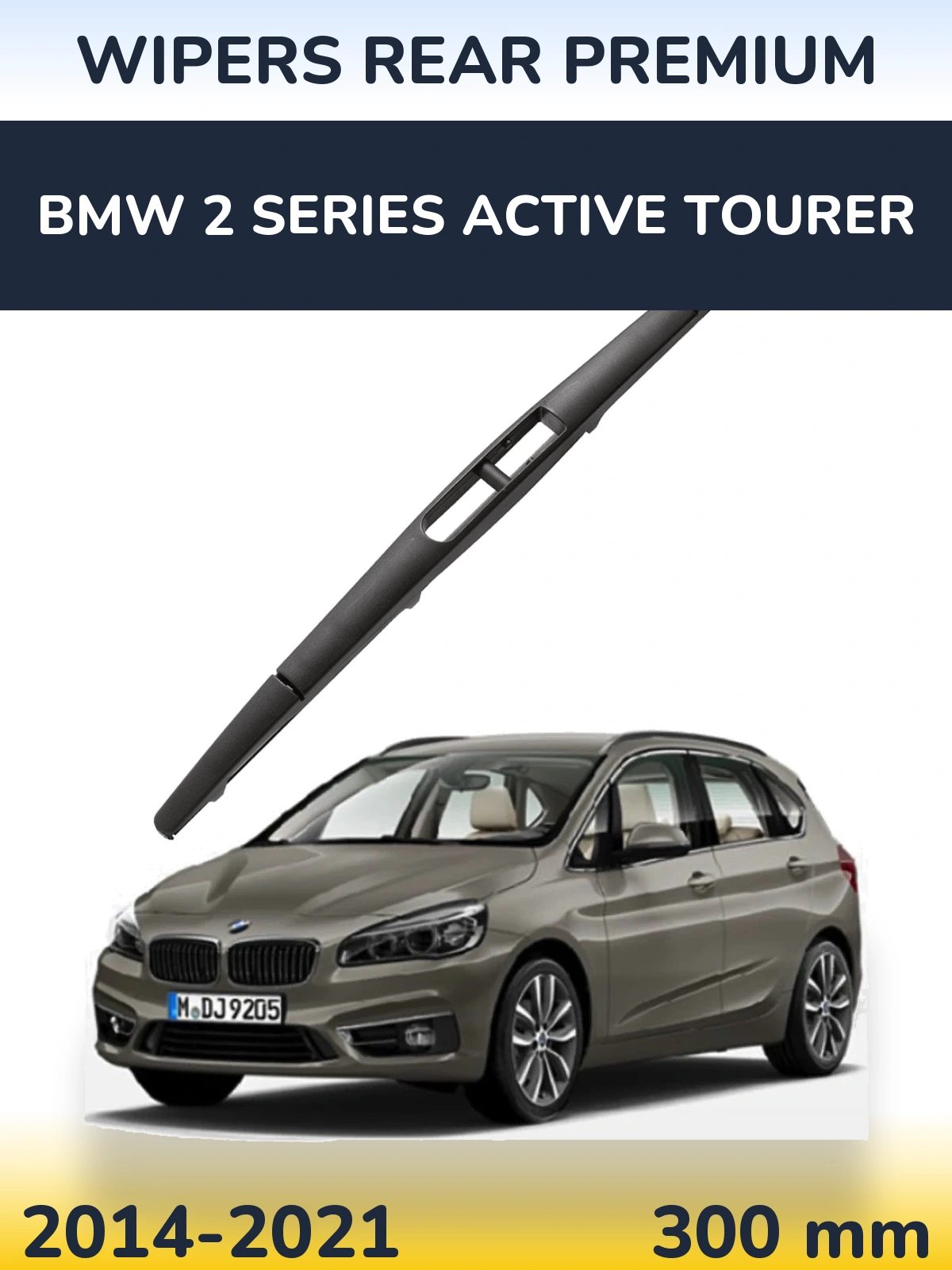Rear wiper blade WIPERS REAR PREMIUM 300 mm for BMW 2 Series Active Tourer 2014-2021