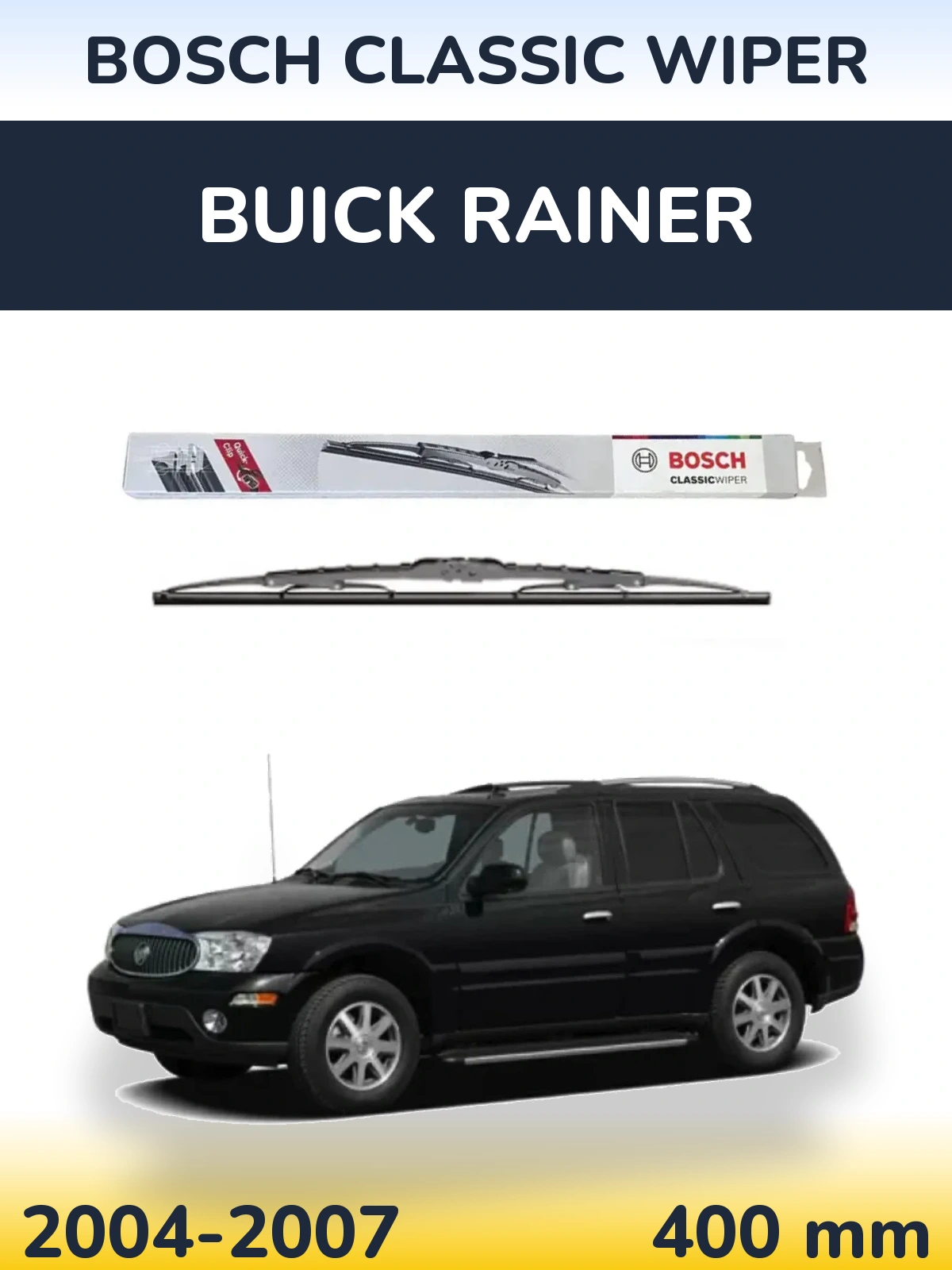 Задня щітка BOSCH Classic Wiper 400 мм для Buick Rainer 2004-2007