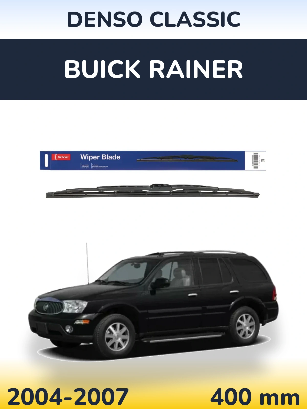 Rear wiper blade Denso Classic 400 mm for Buick Rainer 2004-2007