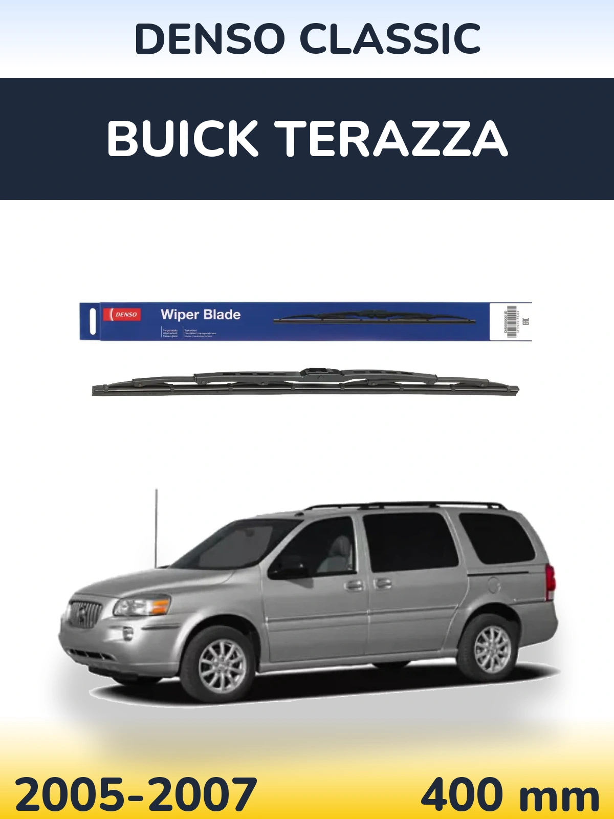 Tylna wycieraczka Denso Classic 400 mm do Buick Terazza 2005-2007