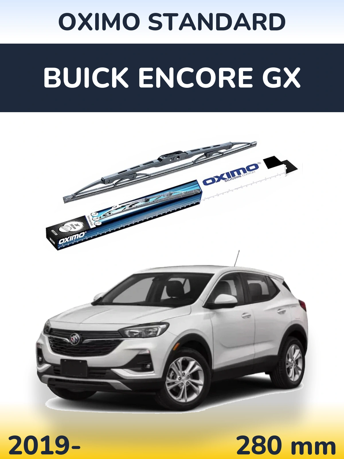 Rear wiper blade Oximo Standard 275 mm for Buick Encore GX 2019-2026