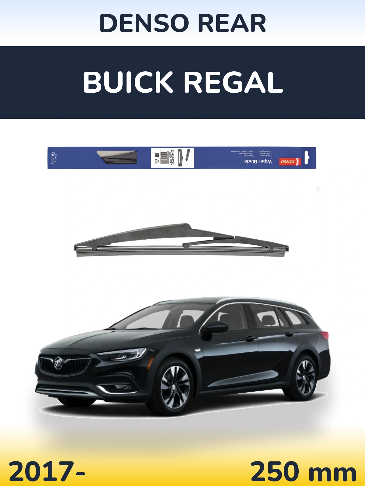 Rear wiper blade Denso Rear 250 mm for Buick Regal 2017-2026
