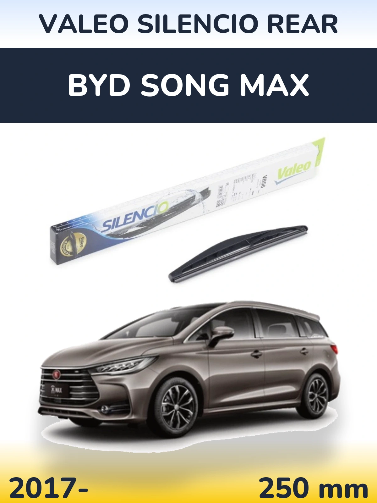 Tylna wycieraczka Valeo Silencio Rear 240 mm do BYD Song Max 2017-2026