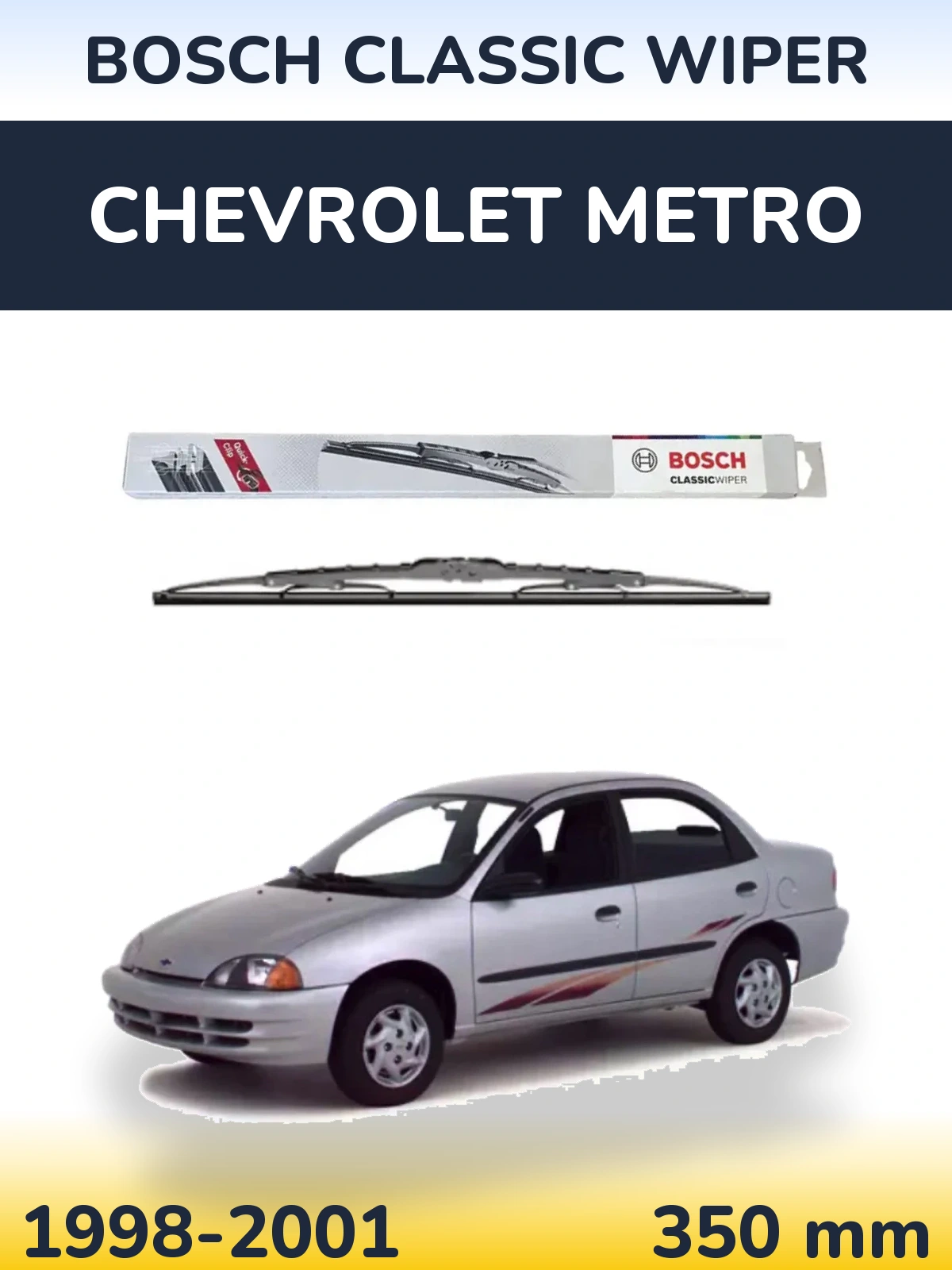 Задня щітка BOSCH Classic Wiper 340 мм для Chevrolet Metro 1998-2001