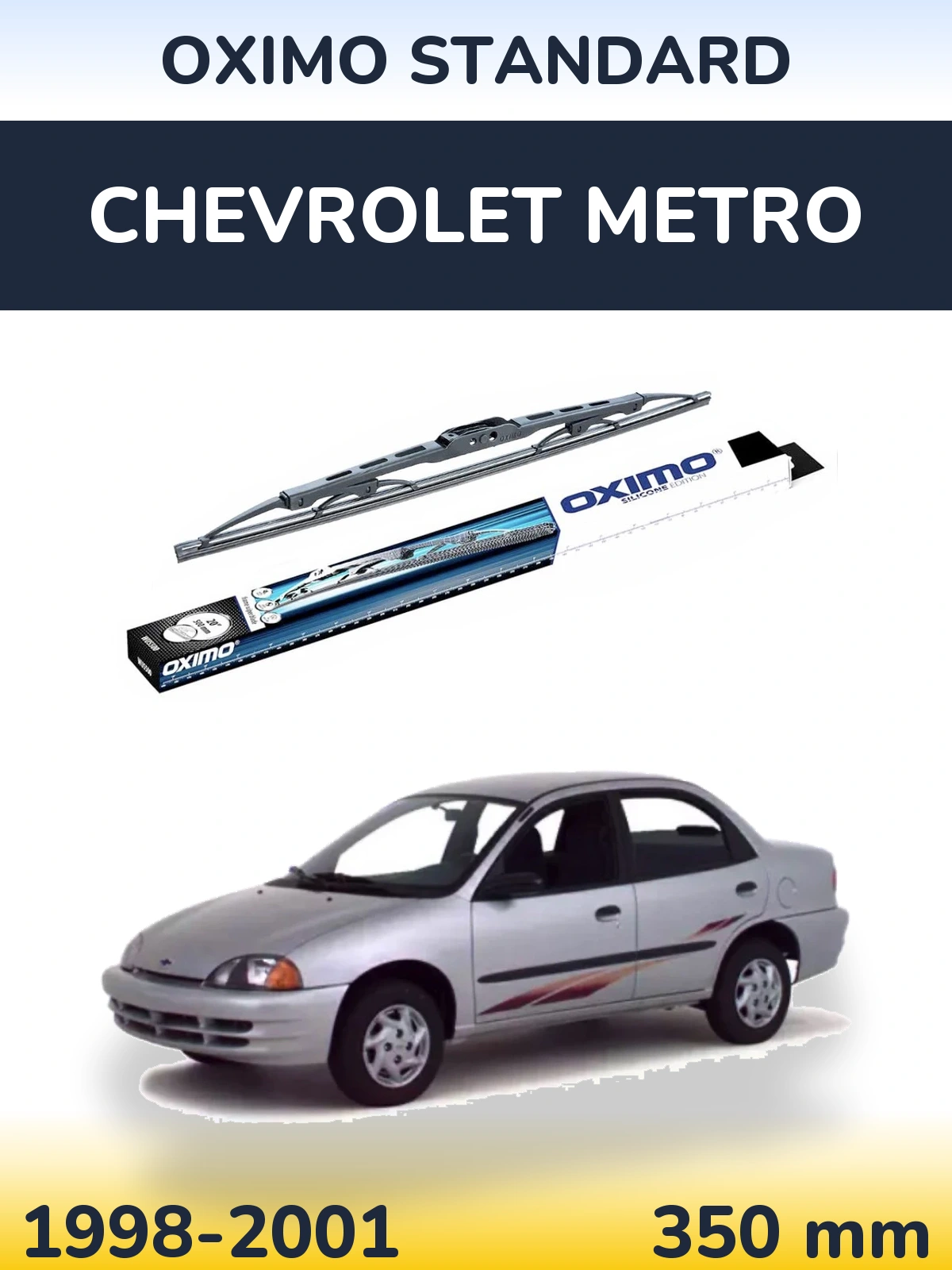 Tylna wycieraczka Oximo Standard 350 mm do Chevrolet Metro 1998-2001