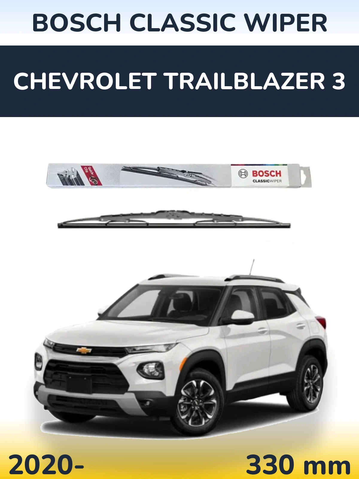 Tylna wycieraczka BOSCH Classic Wiper 340 mm do Chevrolet TrailBlazer 3 2020-2026