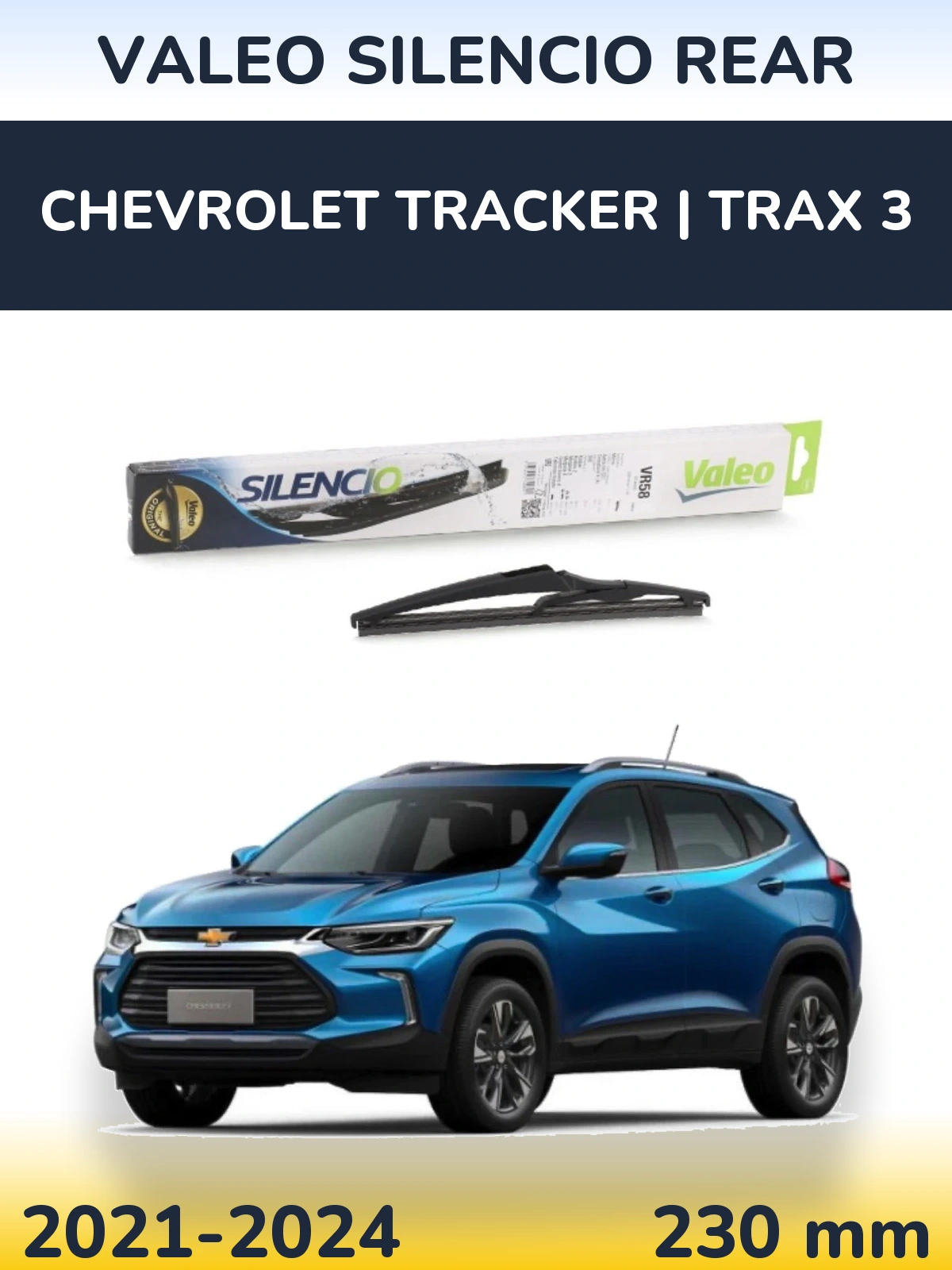 Tylna wycieraczka Valeo Silencio Rear 240 mm do Chevrolet Tracker | Trax 3 2021-2024