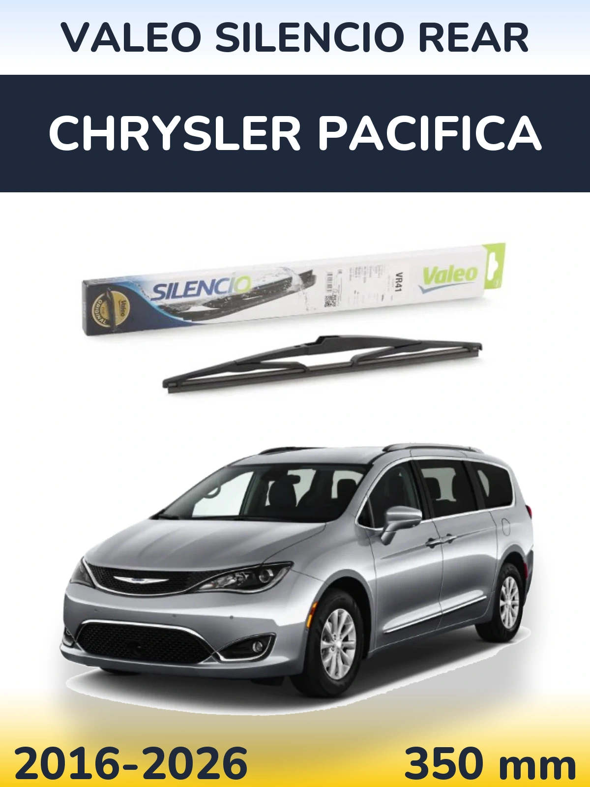 Tylna wycieraczka Valeo Silencio Rear 345 mm do Chrysler Pacifica 2016-2026