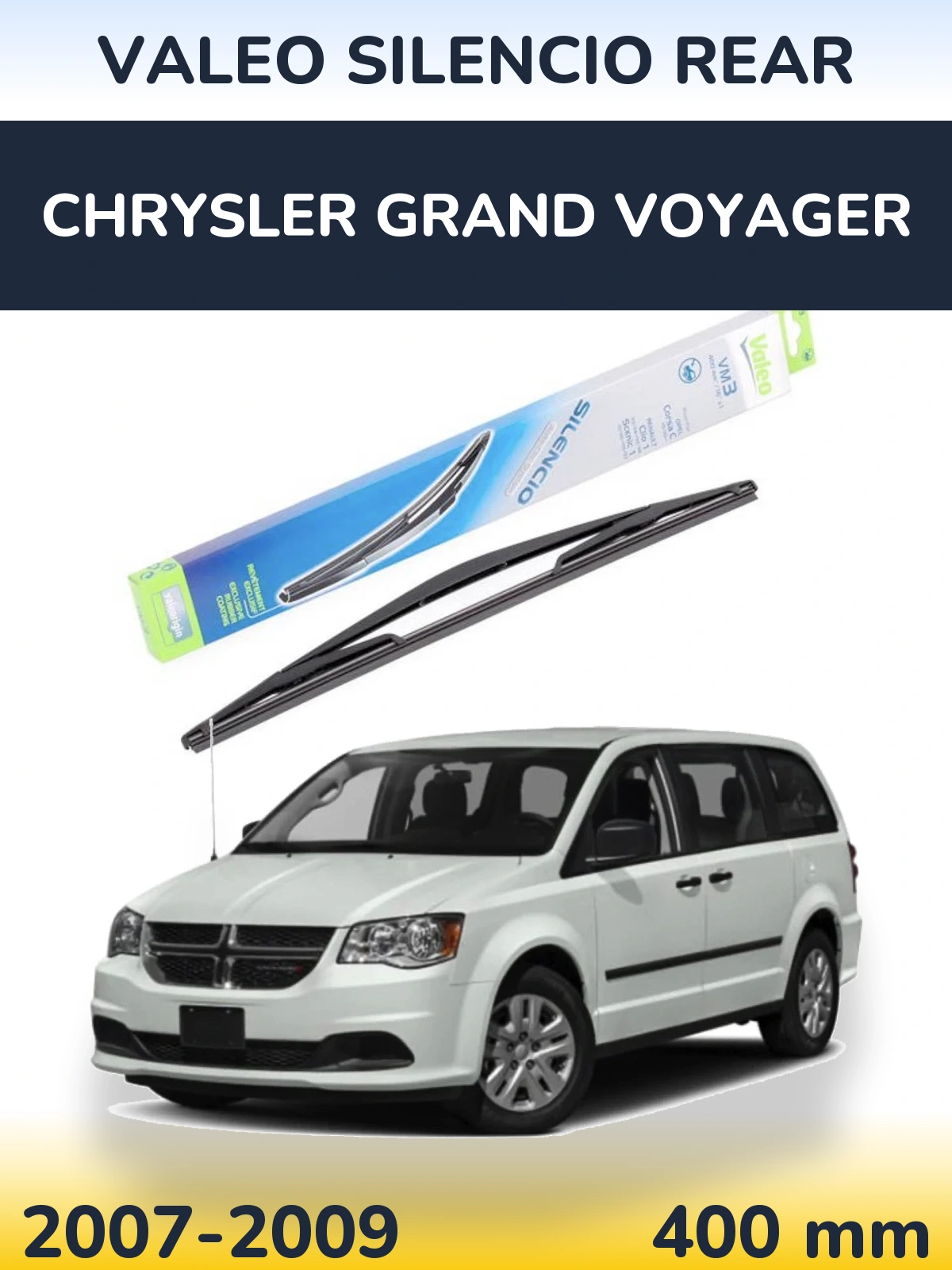 Задня щітка Valeo Silencio Rear 400 мм для Chrysler Grand Voyager 2007-2009