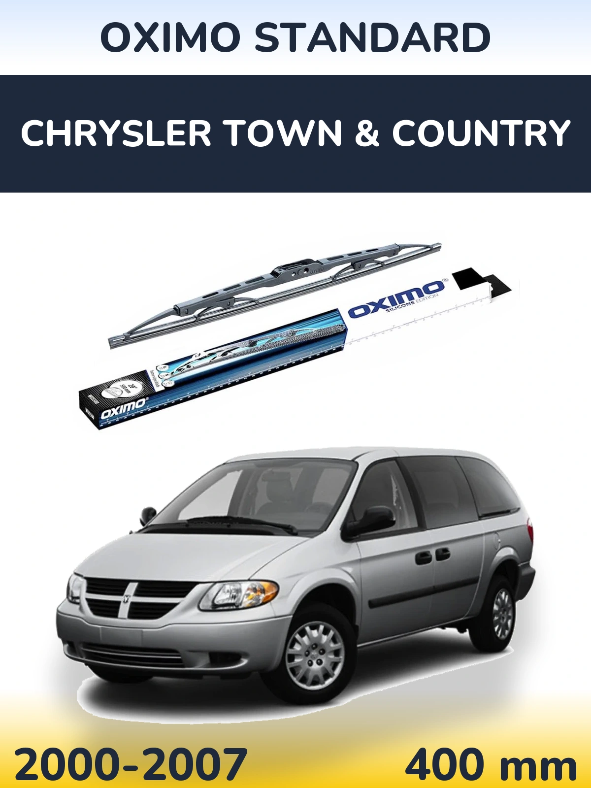Tylna wycieraczka Oximo Standard 400 mm do Chrysler Town & Country 2000-2007