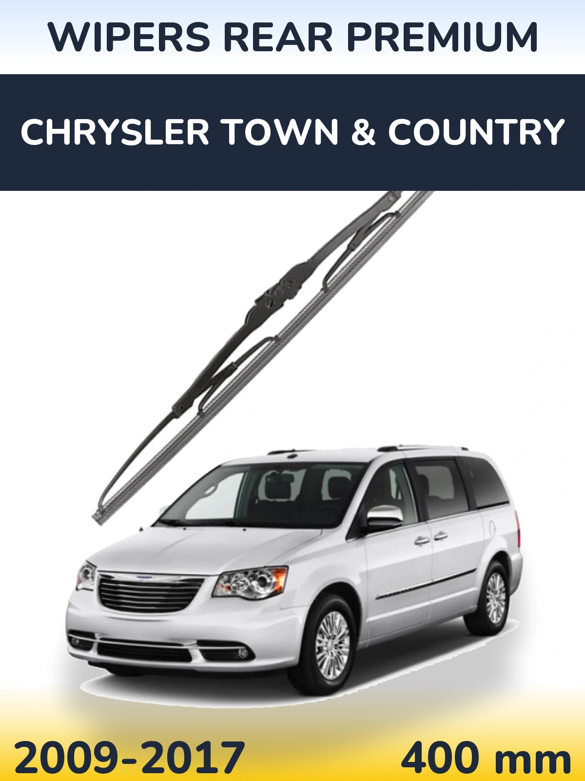 Задний дворник WIPERS REAR PREMIUM 400 мм для Chrysler Town & Country 2009-2017
