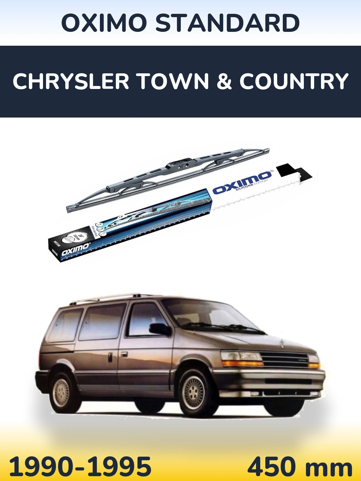 Tylna wycieraczka Oximo Standard 450 mm do Chrysler Town & Country 1990-1995