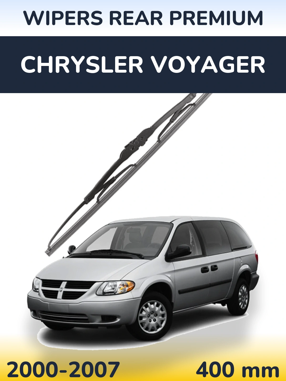 Задня щітка WIPERS REAR PREMIUM 400 мм для Chrysler Voyager 2000-2007