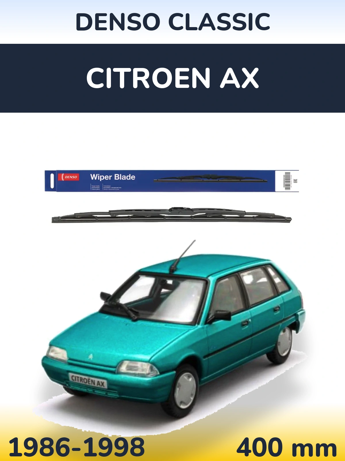 Tylna wycieraczka Denso Classic 400 mm do Citroen AX 1986-1998
