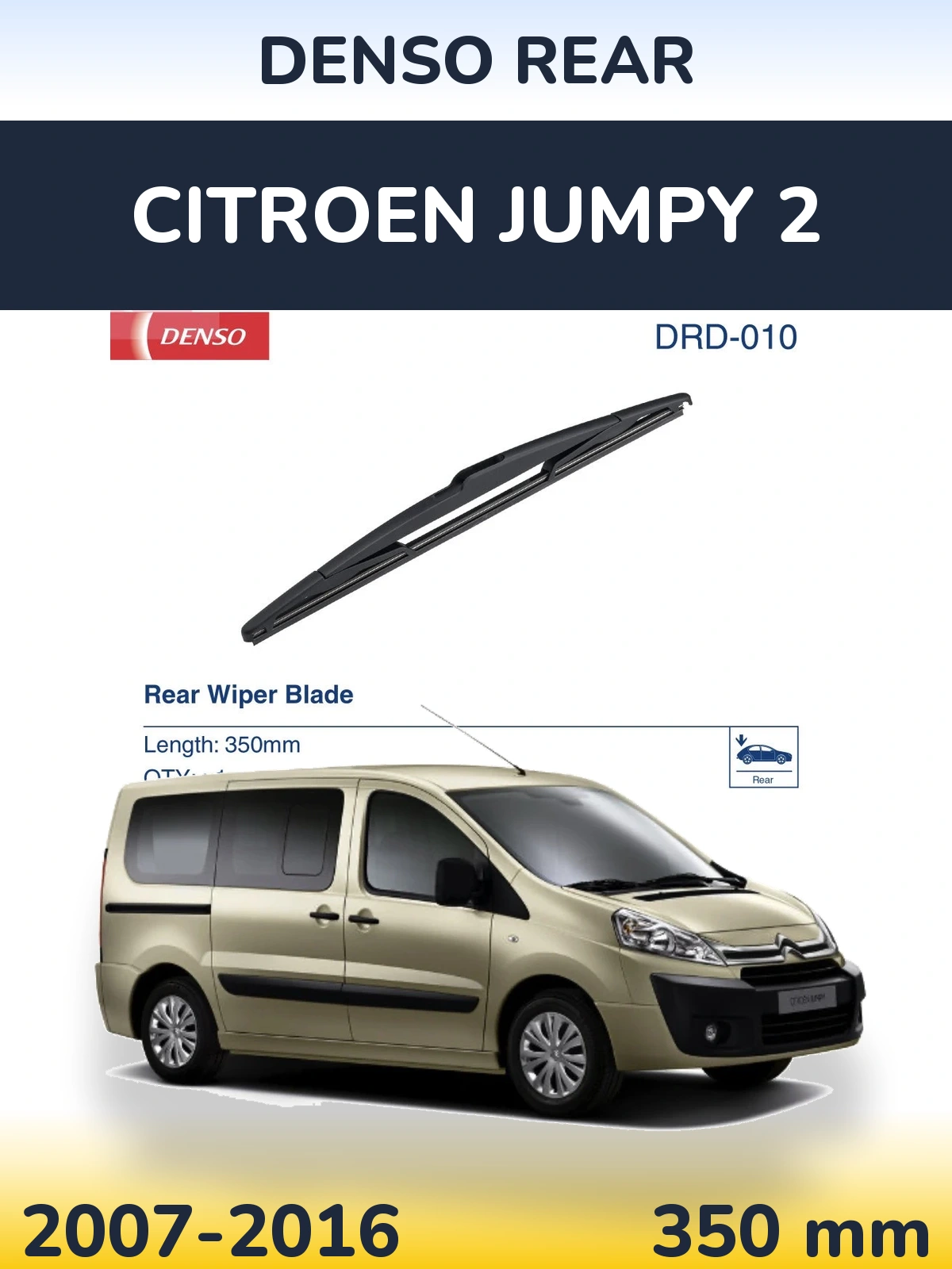Tylna wycieraczka Denso Rear 350 mm do Citroen Jumpy 2 2007-2016