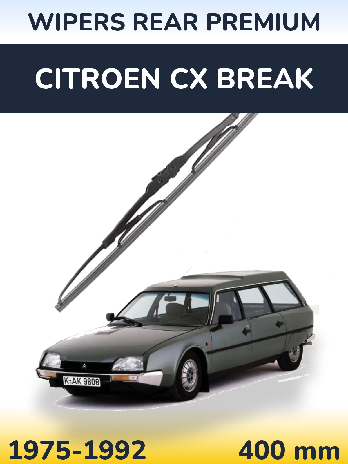 Задня щітка WIPERS REAR PREMIUM 400 мм для Citroen CX Break 1975-1992