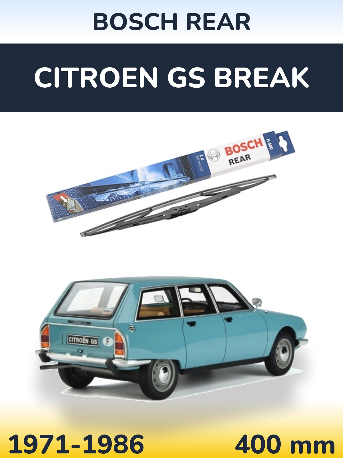 Tylna wycieraczka BOSCH Rear 400 mm do Citroen GS Break 1971-1986