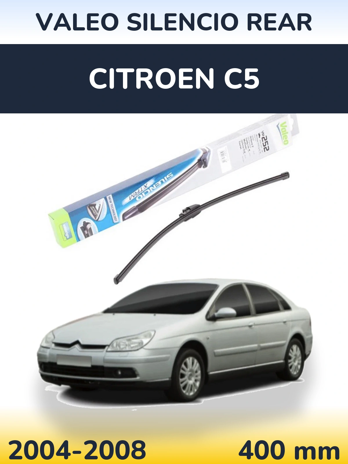 Задня щітка Valeo Silencio Rear 404 мм для Citroen C5 2004-2008