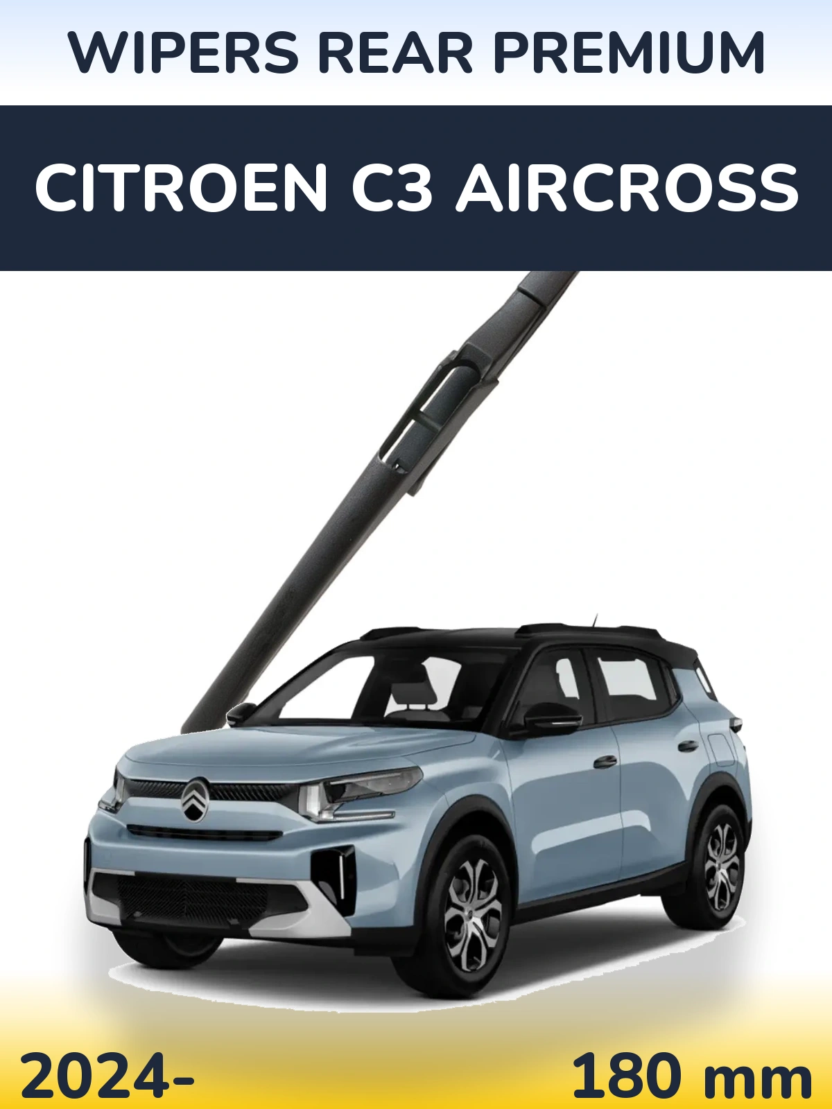 Задний дворник WIPERS REAR PREMIUM 180 мм для Citroen C3 Aircross 2024-2026