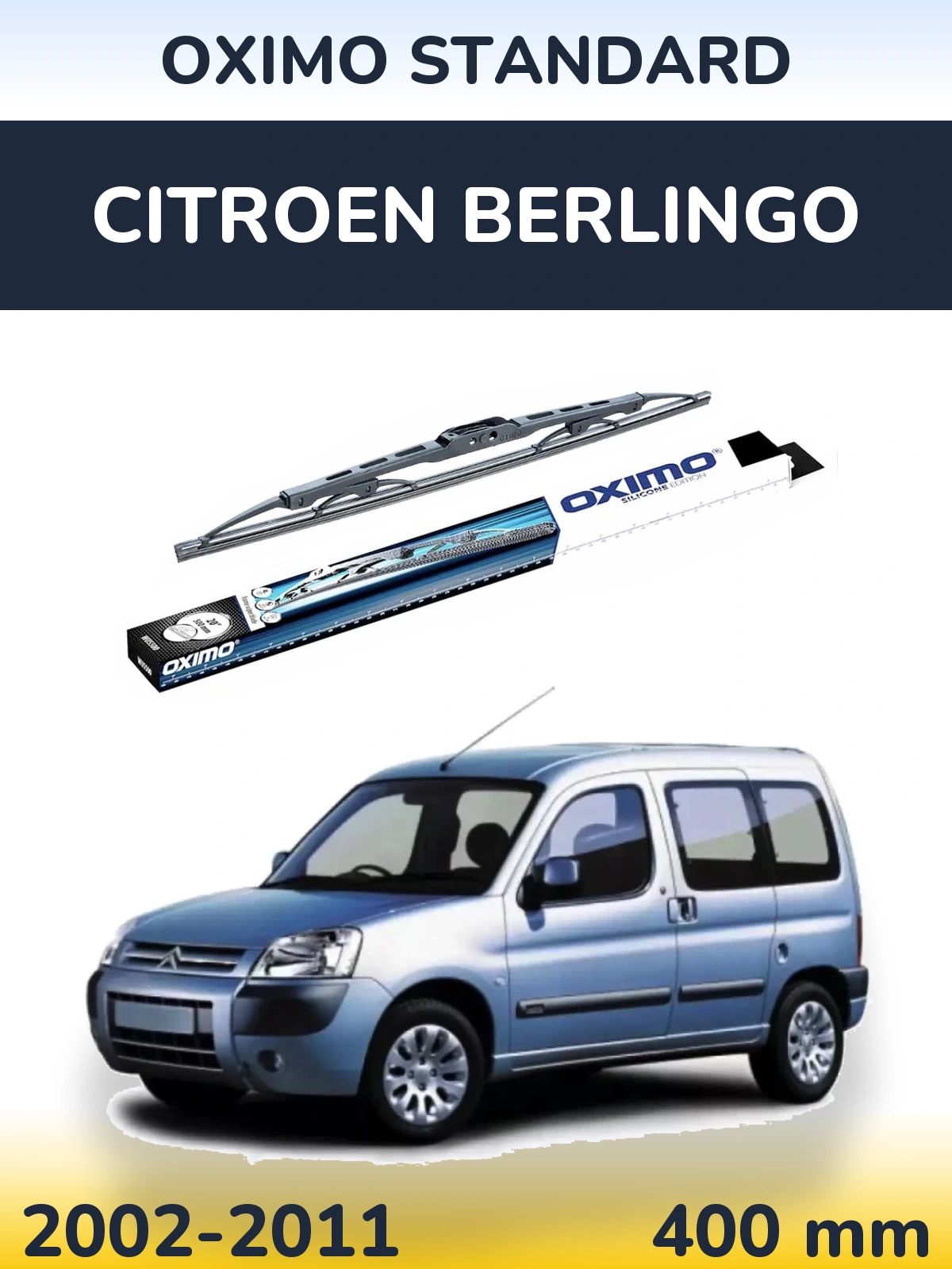 Tylna wycieraczka Oximo Standard 400 mm do Citroen Berlingo 2002-2011