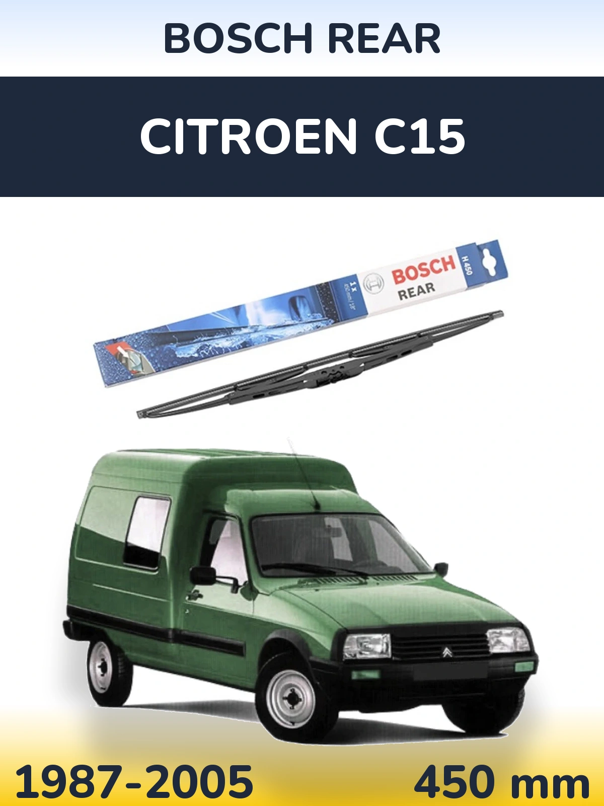 Tylna wycieraczka BOSCH Rear 450 mm do Citroen C15 1987-2005