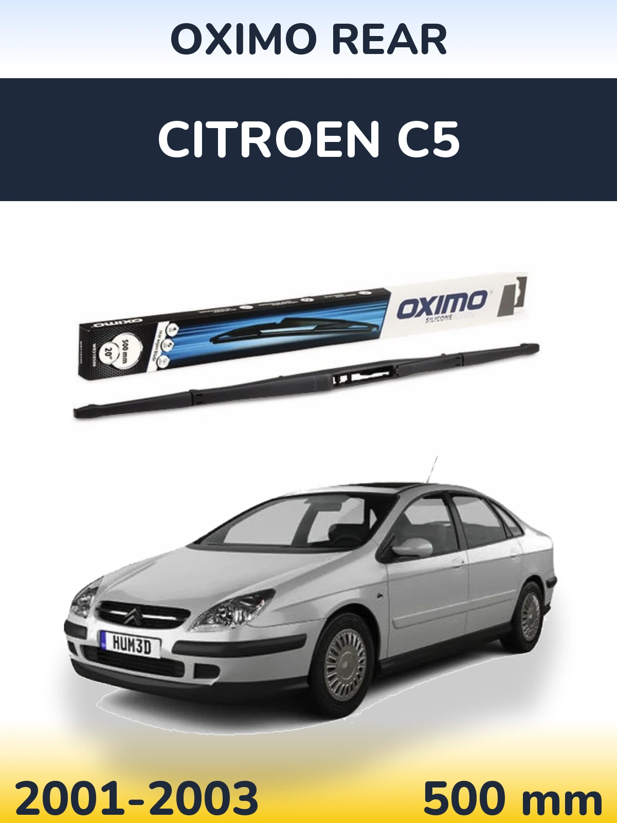 Задня щітка Oximo Rear 500 мм для Citroen C5 2001-2003