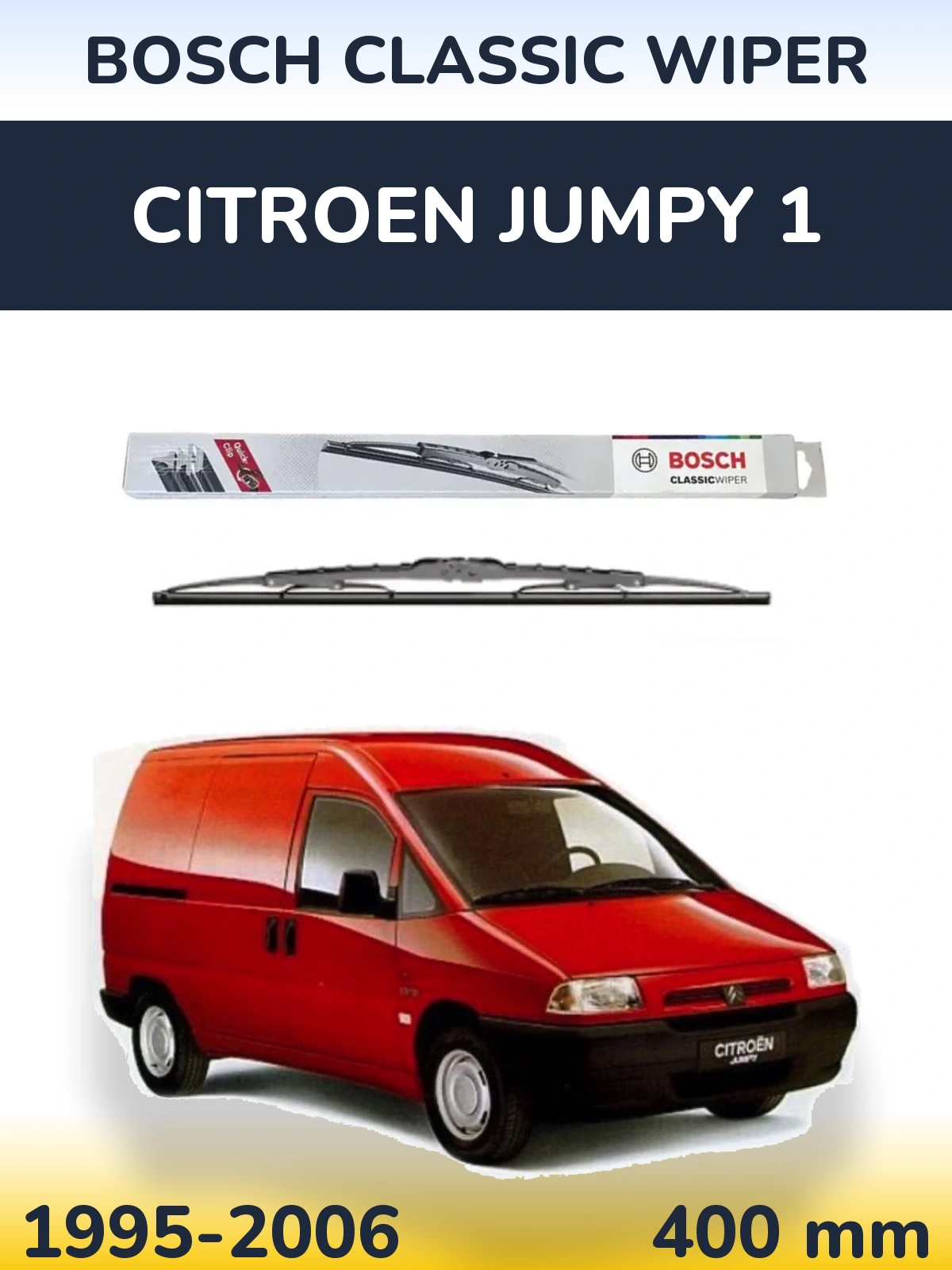 Tylna wycieraczka BOSCH Classic Wiper 400 mm do Citroen Jumpy 1 1995-2006