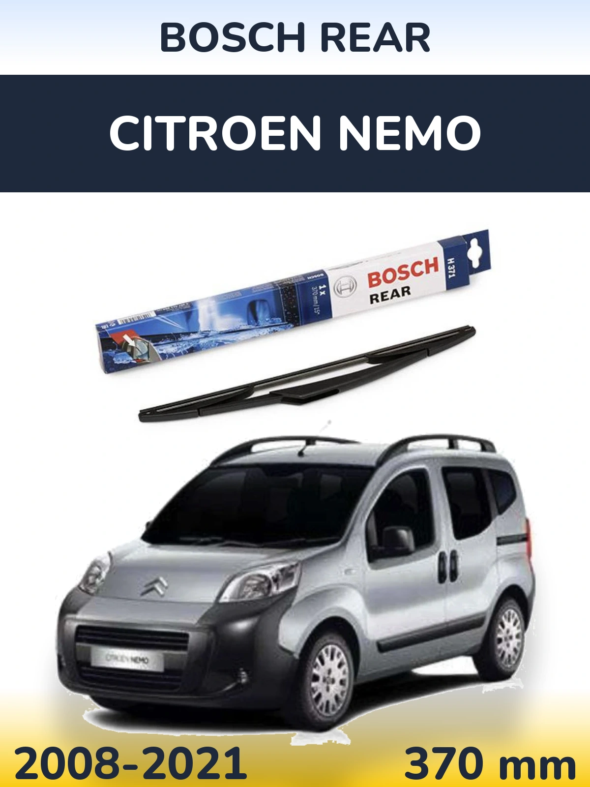 Tylna wycieraczka BOSCH Rear 370 mm do Citroen Nemo 2008-2021